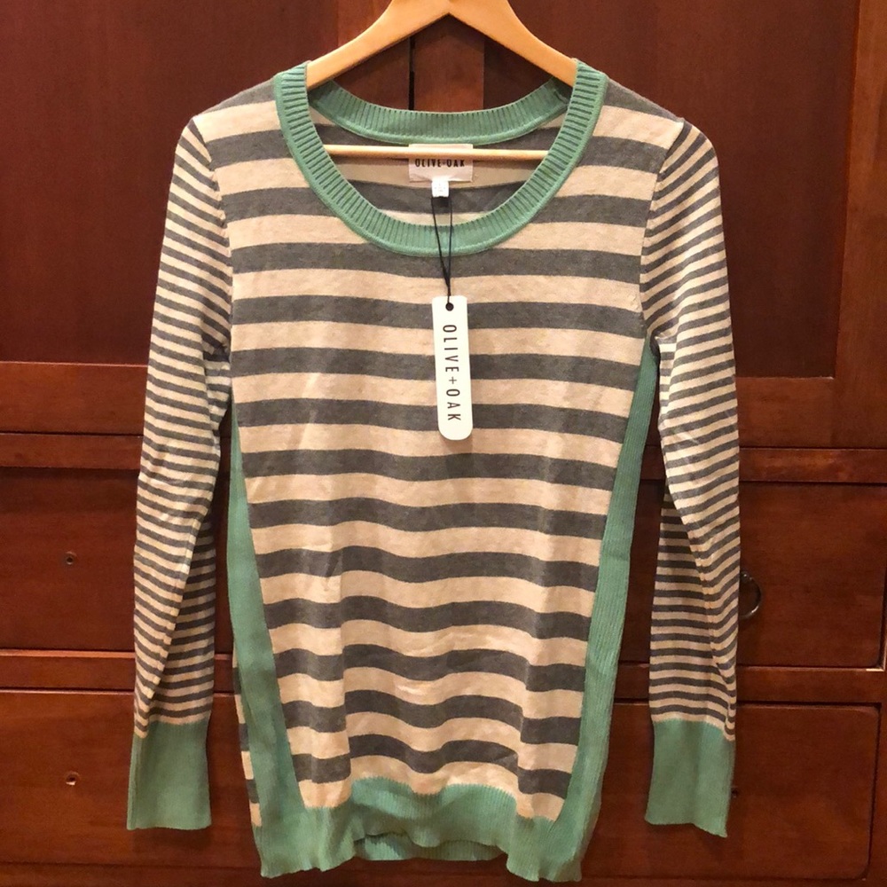 Olive + Oak striped sweater